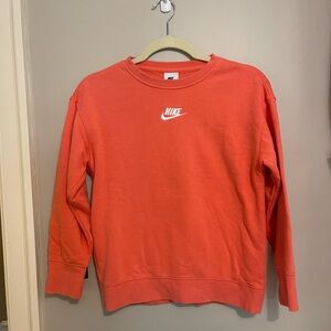 Orange kids size medium Nike crewneck